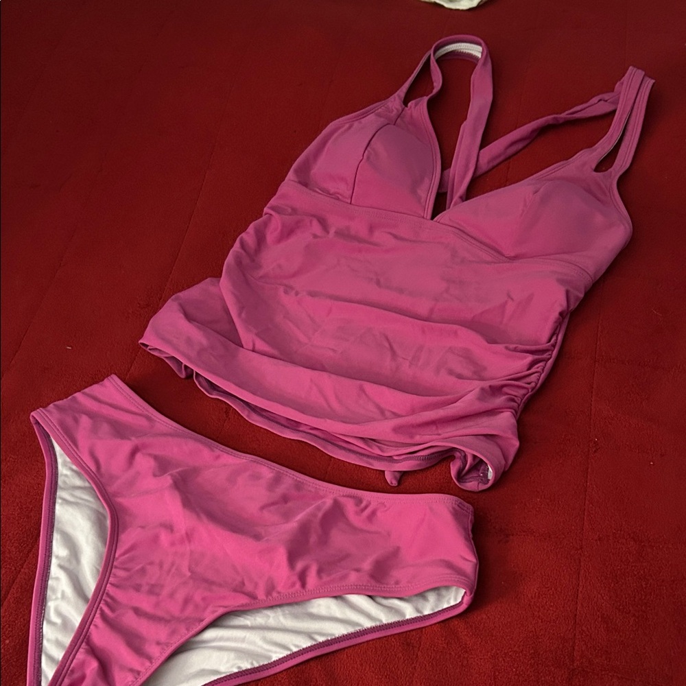 Pink Women's Swimwear Set